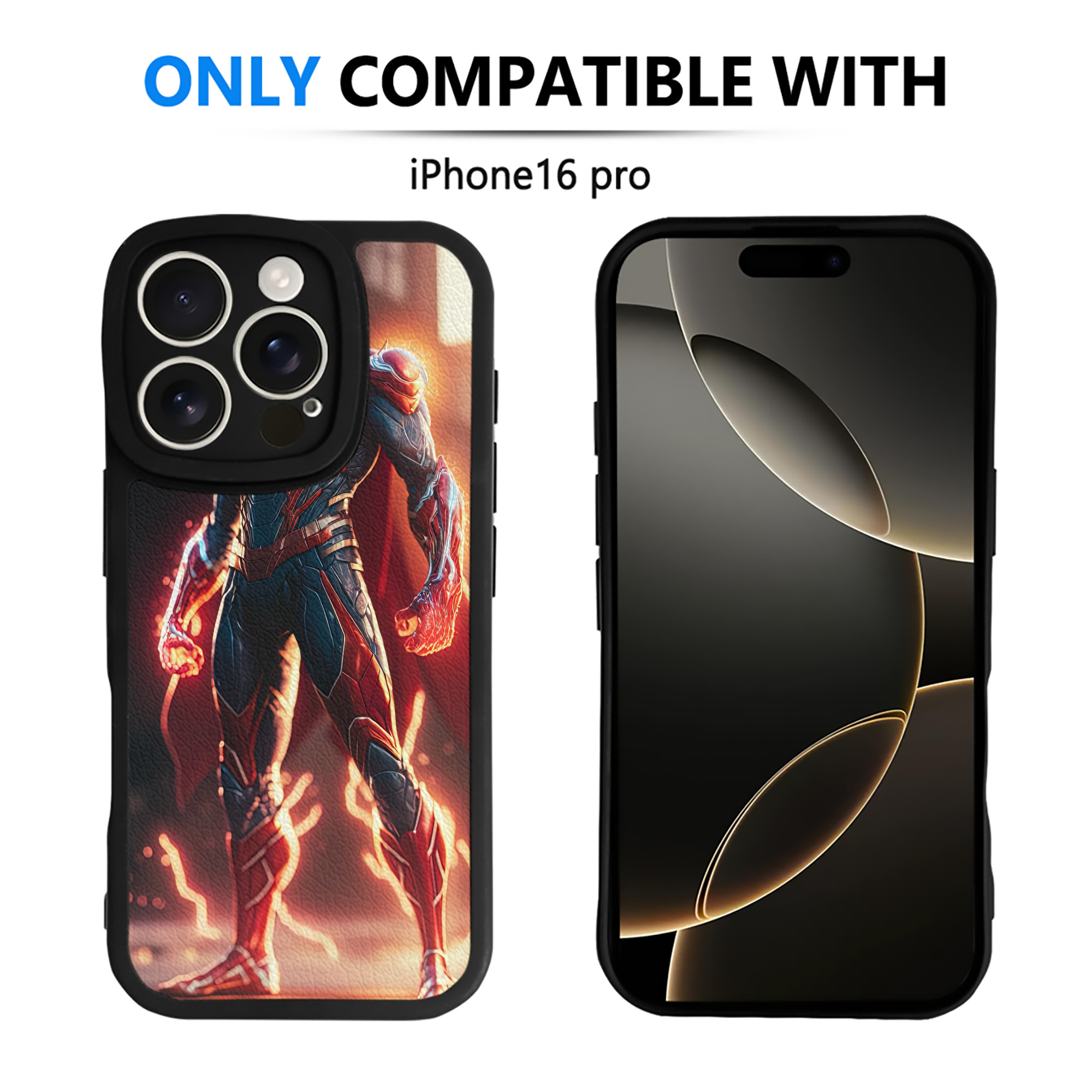Spider Man スパイダーマン 【iPhone 16シリーズ対応】シリコンスマホケース（レザー調） 材質：シリコン